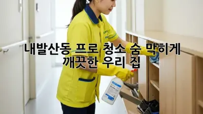 내발산동 프로 청소✨ 숨 막히게 깨끗한 우리 집🏡